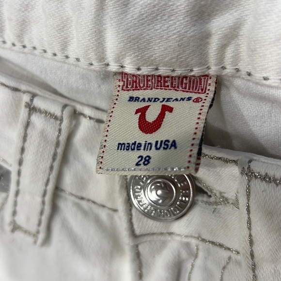 Rare White/Silver True Religion Jeans - Picture 2 of 7